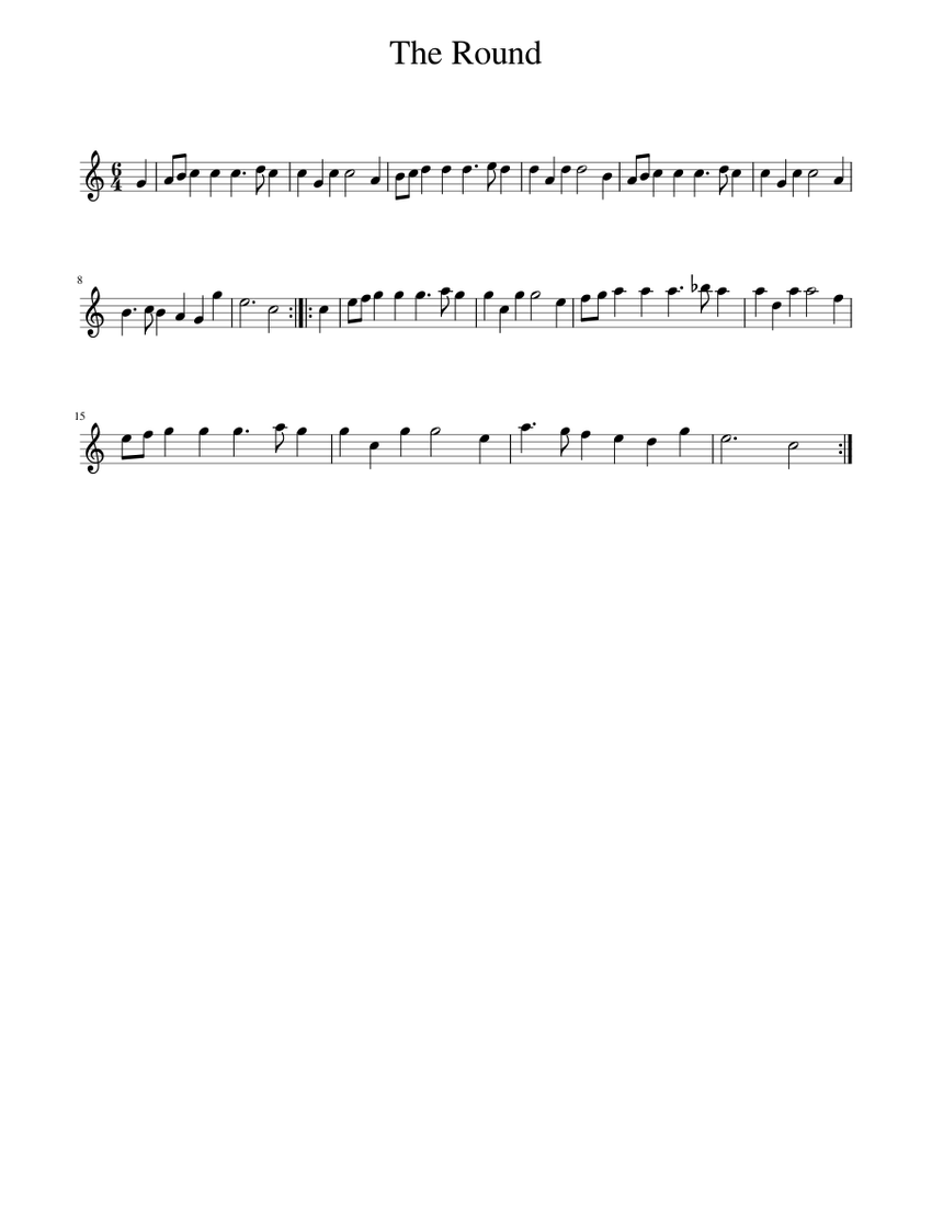 The Round Sheet music for Piano (Solo) | Musescore.com