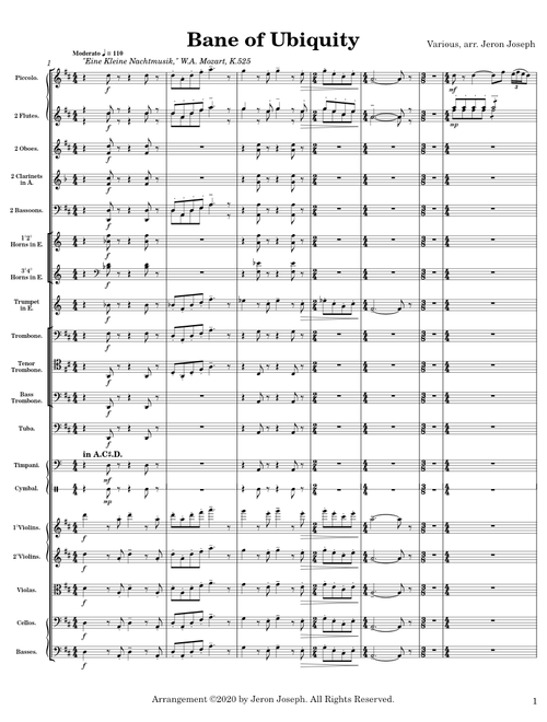 CLASSICAL MUSIC MEDLEY: Eine Kleine Nachtmusik, Minuet (Boccherini), Minuet in G major (Bach), Jesus bleibet meine Freude