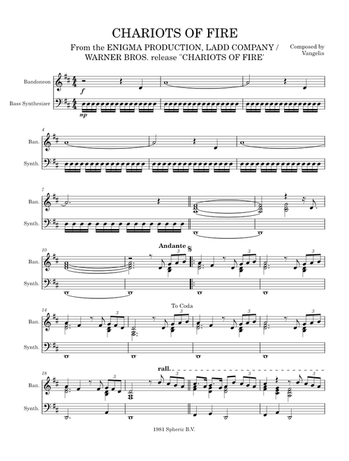 Chariots of Fire - Vangelis