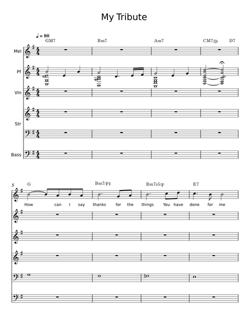 My tribute - Andraé Crouch