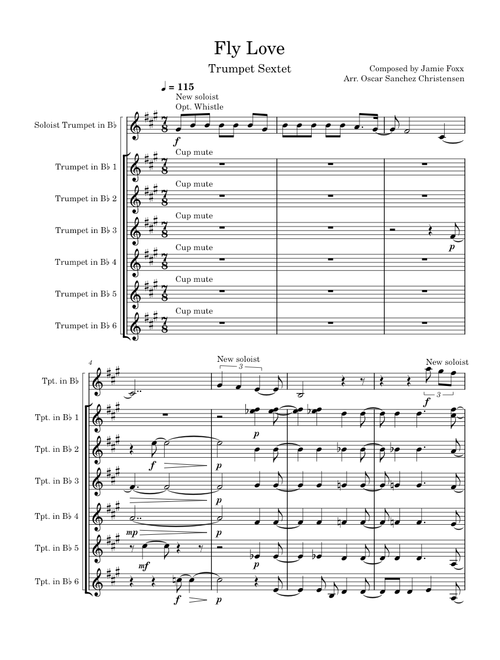 Fly love – Jamie Foxx Trumpet Sextet