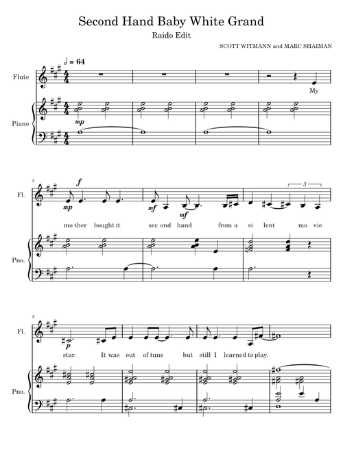 Second hand white baby grand – Smash Smash - Second Hand Baby White Grand