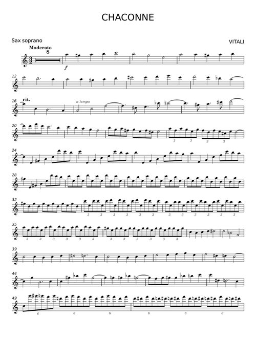 Chaconne in G minor - Tomaso Antonio Vitali