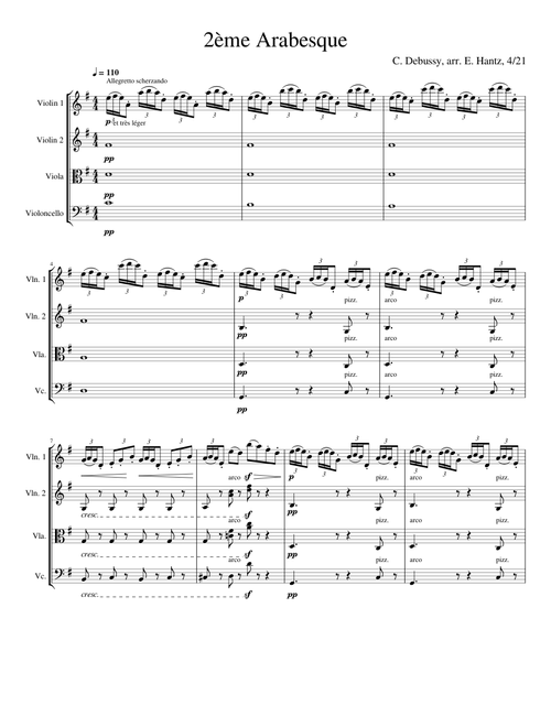 2 Arabesques – Claude Debussy, no. 2
