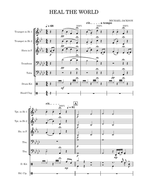 Heal the world – Michael Jackson (Brass Quintet)