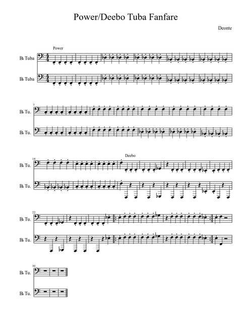 Power/Deebo Tuba Fanfare