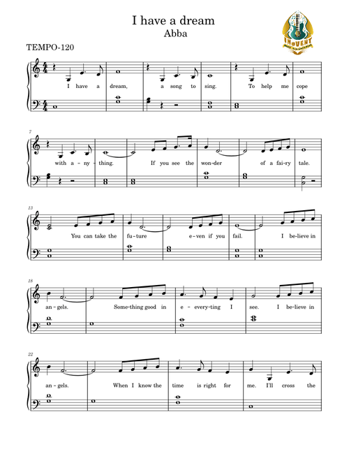 I HAVE A DREAM || abba || children song