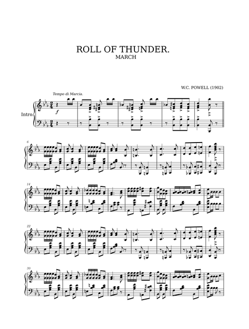 Roll of Thunder by W.C. Powell (1902)