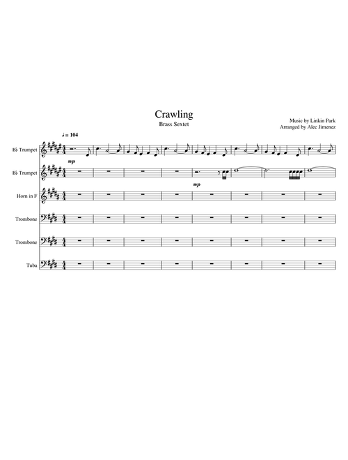 Crawling (Brass Sextet)