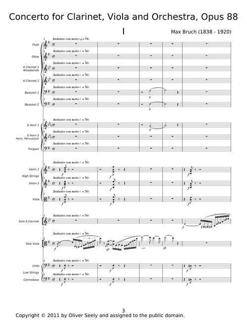 Double Concerto in E minor, Op.88 - Max Bruch