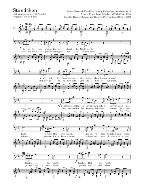 Schwanengesang, No. 4, Ständchen, D 957 – Franz Schubert