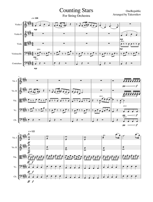 🎻Counting Stars - An arrangement for Strings Orchestra