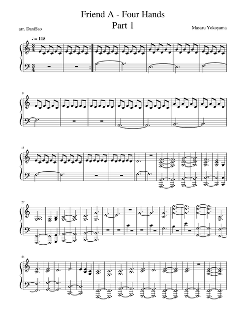 Friend A - Four Hands - Part 1