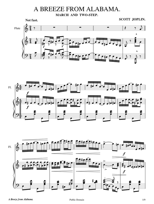 A breeze from alabama – Scott Joplin A Breeze From Alabama – Scott Joplin