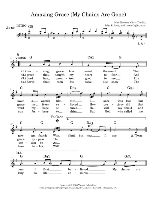 Amazing Grace (My Chains Are Gone)
