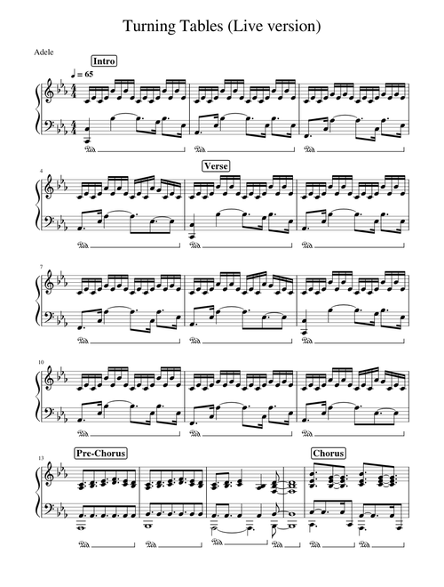 Turning Tables - Adele (Live version)