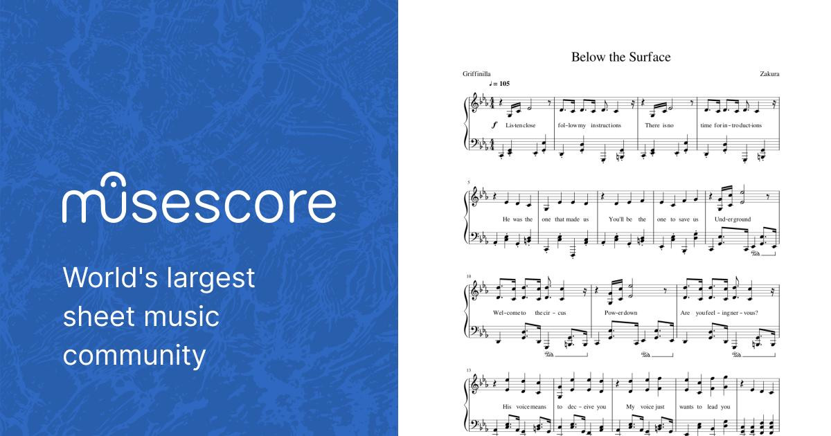 Griffinilla - Below the Surface Sheet music for Piano (Solo ...