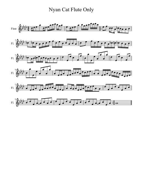 Nyan Cat Flute Only
