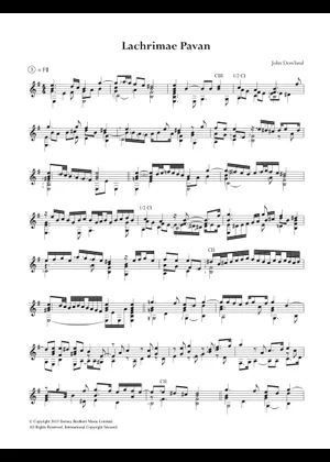 Lachrimae Pavan Sheet Music and Tab for Lute (Solo) | MuseScore.com Lachrimae Pavan Sheet Music and Tab for Lute (Solo) | MuseScore.com