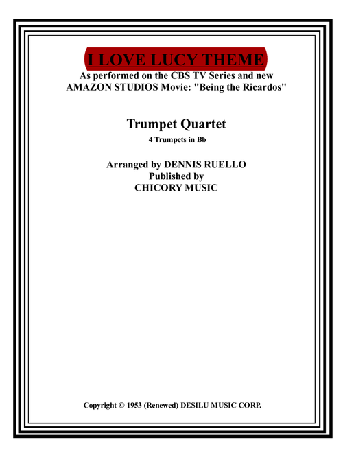 I Love Lucy (Arr. Dennis Ruello) - Eliot Daniel (Brass Ensemble)