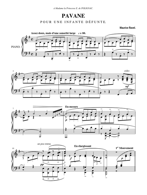 Ravel - Pavane pour une infante défunte