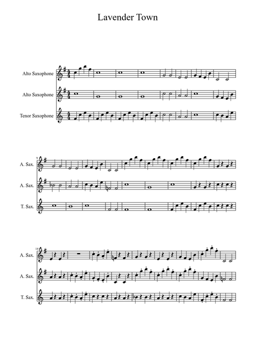 Lavender Town Trio(Work in progress)