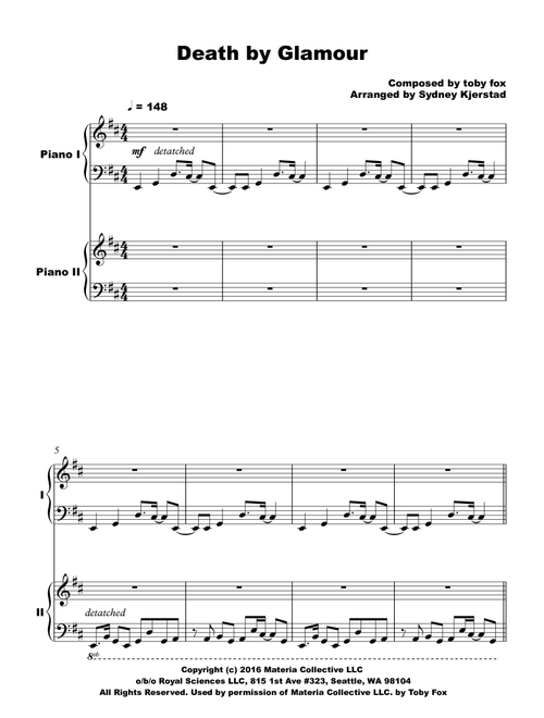 Death by Glamour (from Undertale) (Arr. Sydney Kjerstad) - Toby Fox (Instrumental Duet)