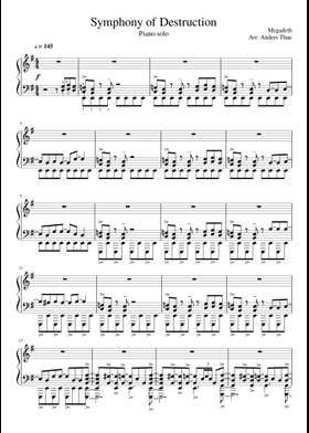 Free Megadeth sheet music | Download PDF or print on MuseScore.com