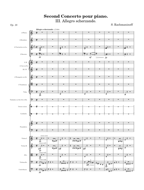 Piano Concerto No.2, Op.18 – Sergei Rachmaninoff - III. Allegro scherzando