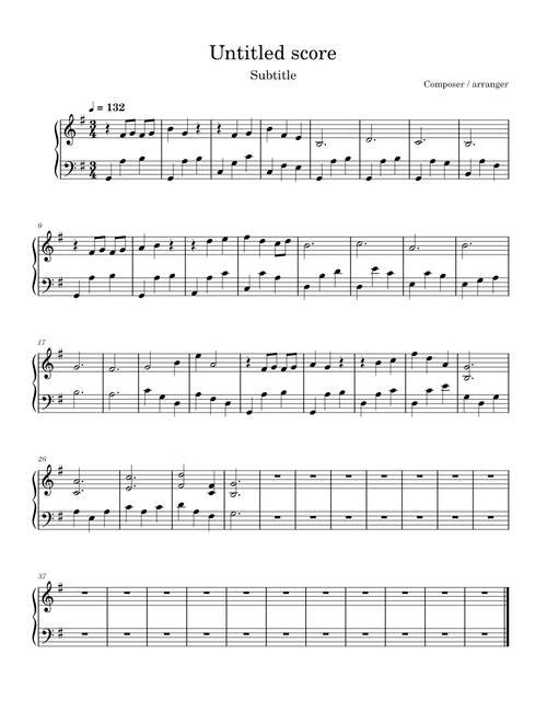 att33 sheet music arranged by enavpham
