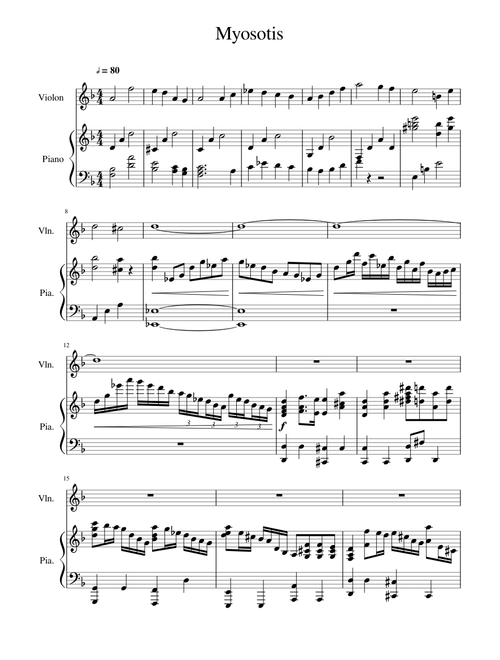 Myosotis Piano Violin
