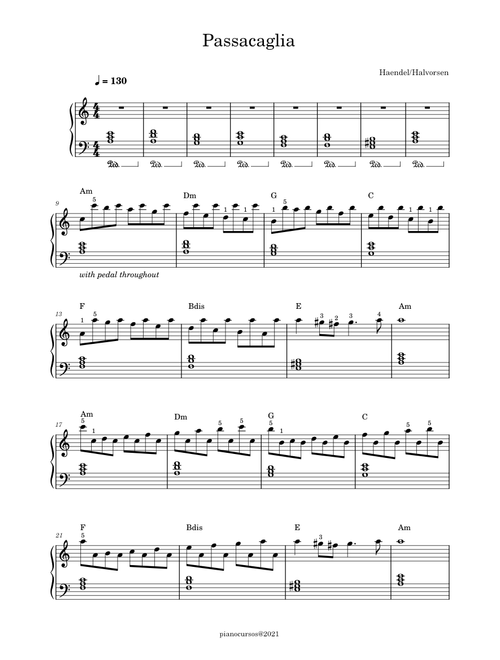 Passacaglia – Georg Friedrich Händel / Johan Halvorsen