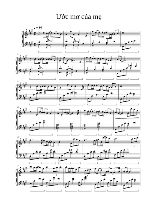 Ước mơ của mẹ