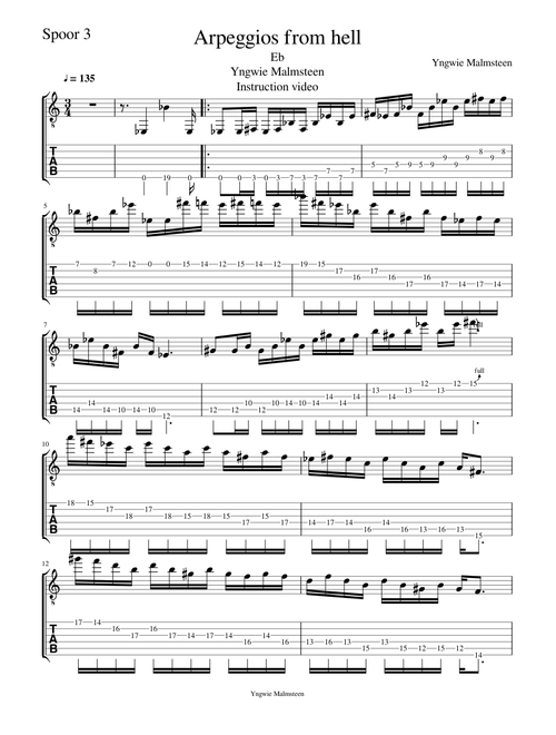 Arpeggios from hell
