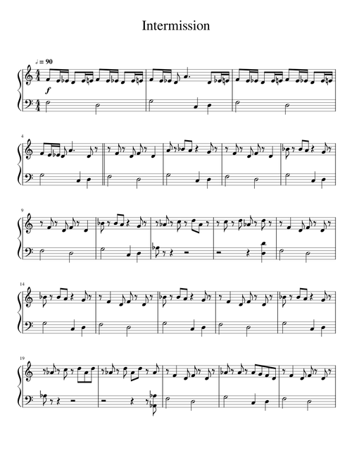 Intermission Monty Python for Solo keyboard