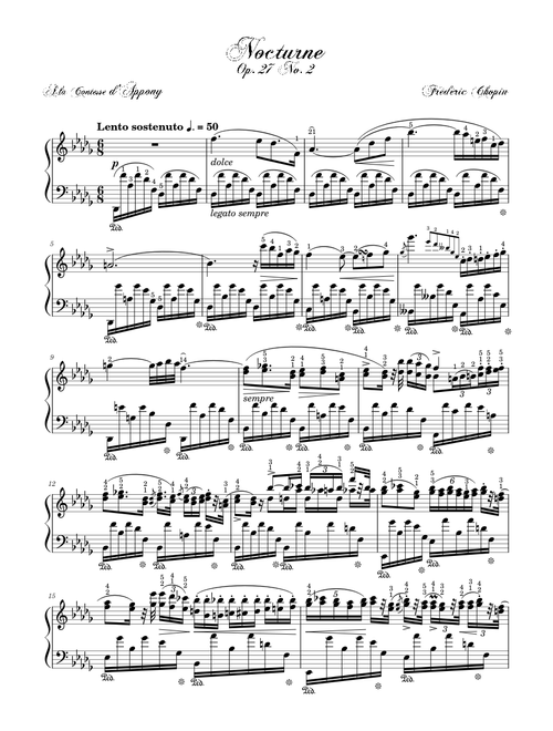 Nocturne Op. 27 No. 2