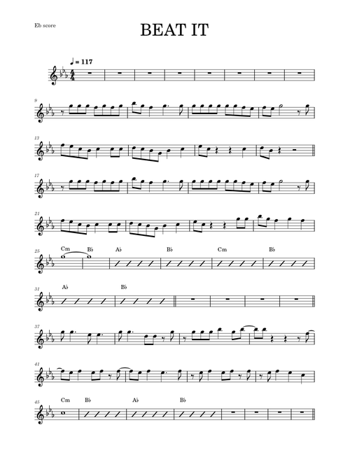 Beat it – Michael Jackson (ALTO SAX RMX)