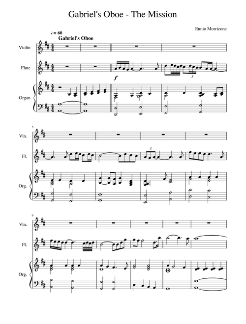 Gabriel's Oboe - The mission