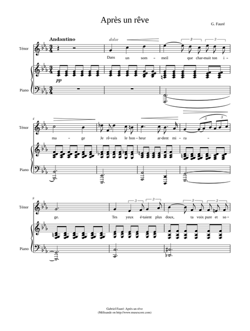 Gabriel Fauré - Après un rêve