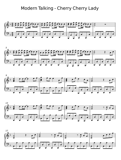 Cherry Cherry Lady  - Modern Talking