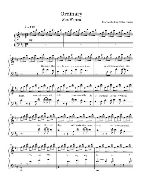 Ordinary - Alex Warren