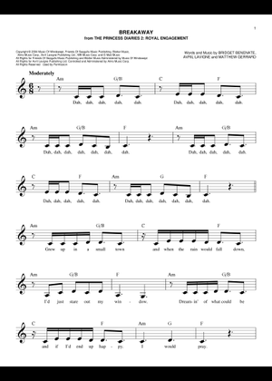 Breakaway-final draft Sheet Music with Chords for Soprano, Alto, Tenor ...
