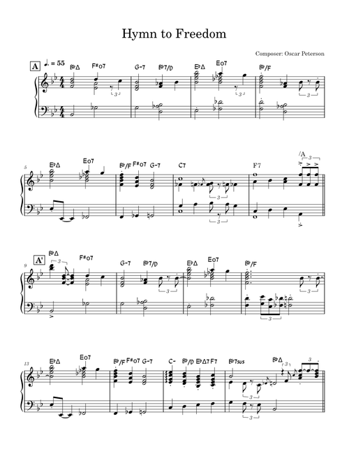 Hymn to Freedom Bb