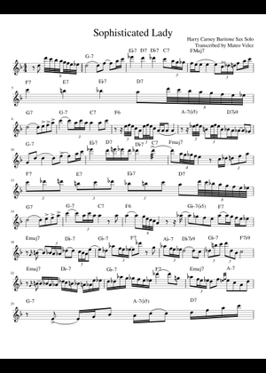 Sophisticated Lady (Duke Ellington) - Full Big Band