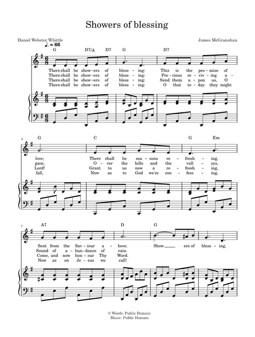 Showers of blessing – James McGranahan
