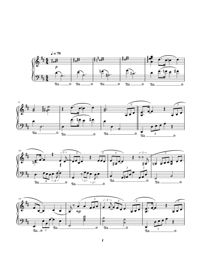 Sweet Memories Sheet Music for Piano (Solo) | MuseScore.com