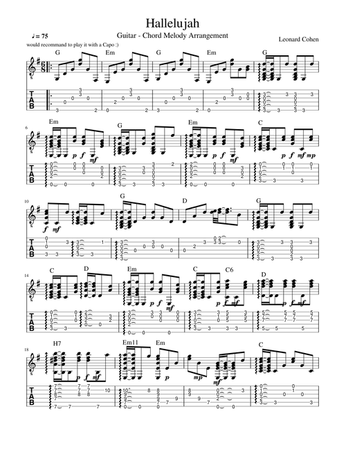 Hallelujah Guitar