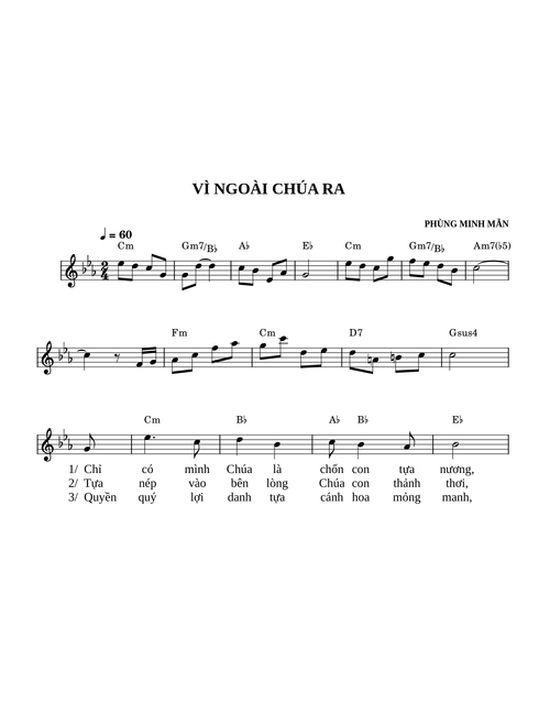 Vì ngoài Chúa ra