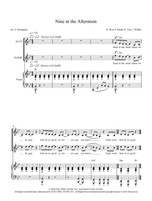 Nine In The Afternoon (Arr. Scott Pietrangelo) - Panic At The Disco (Choral, SATB)