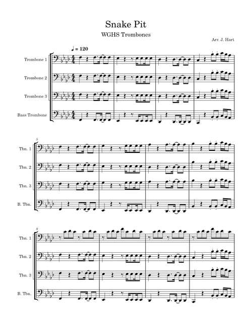 Snake Pit 2025 update- WGHS Trombones